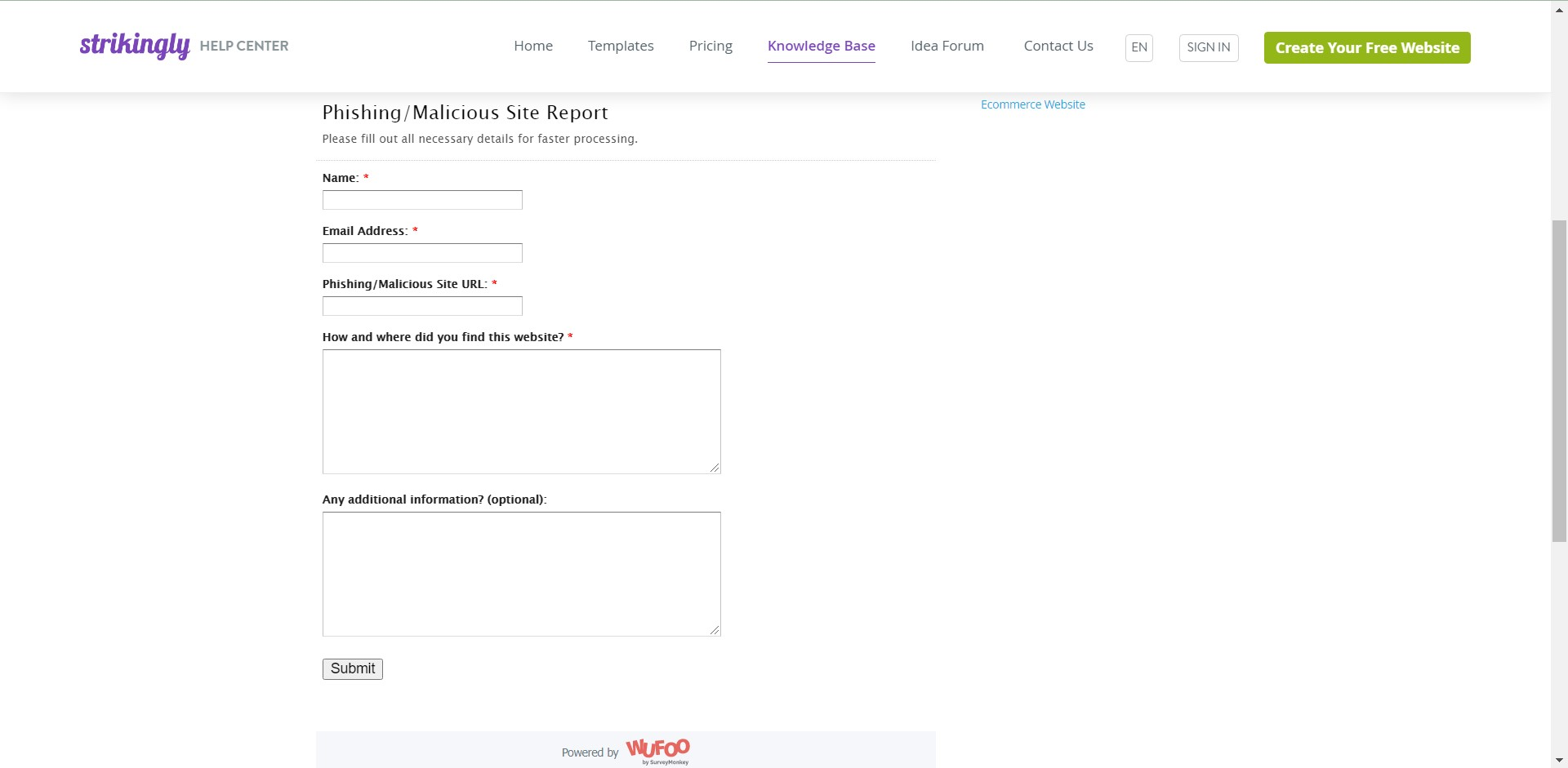 Report Phishing Websites Report Phishing Websites